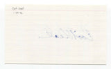 Coot Veal Signed 3x5 Index Card Baseball Autographed Signature