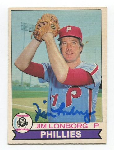 1979 OPC Jim Lonborg Signed Baseball Card Autographed AUTO #233