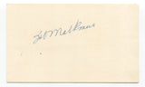 Bobby Malkmus Signed 3x5 Index Card Autographed MLB Baseball Milwaukee Braves