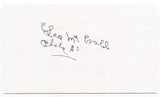 Les McCrabb Signed 3x5 Index Card Autographed Baseball Philadelphia Athletics