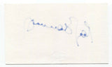 Roy Blount Jr. Signed 3x5 Index Card Autographed Signature Writer Humorist