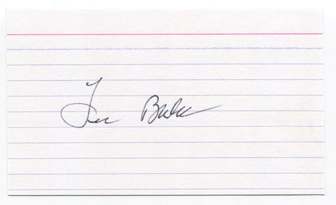 Lee Bales Signed 3x5 Index Card Autographed Signature Atlanta Braves MLB