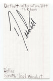 Dallas Smith Signed 3x5 Index Card Autographed Signature Default