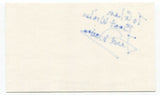 Fred Davis Signed 3x5 Index Card Autographed Canadian News Host Broadcaster