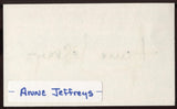 Anne Jeffreys Signed Index Card Signature Vintage Autographed AUTO 