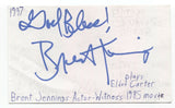 Brent Jennings Signed 3x5 Index Card Autographed Actor Signature Moneyball