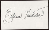 Eileen Heckart Signed Index Card Signature Vintage Autographed AUTO 