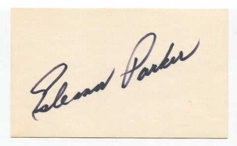 Eleanor Parker Signed 3x5 Index Card Autographed Actress The Sound Of Music