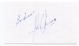 Lou Skizas Signed 3x5 Index Card Autographed MLB Baseball 1956 New York Yankees