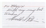 Gerald S. Blaine Signed 3x5 Index Card Autographed JFK Assassination Related