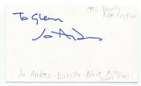 Jo Andres Signed 3x5 Index Card Autographed Signature Film Director Filmmaker