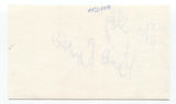 Vintage 1950's Wrestling Gino Caruso Mr. Italy Signed 3x5 Index Card Autographed