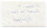 Kevin Hooks Signed 3x5 Index Card Autographed Signature Actor Director