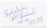 Pete Beathard 3x5 Index Card Autographed Signature Kansas City Chiefs Debut 1964