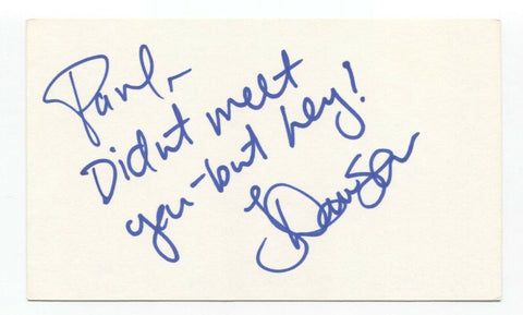 Tracy Dawson Signed 3x5 Index Card Autographed Signature Comedian Comic Actress