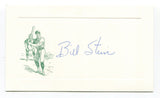 Bill Stein Signed Card Autograph MLB Baseball Roger Harris Collection
