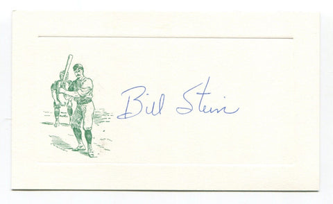 Bill Stein Signed Card Autograph MLB Baseball Roger Harris Collection