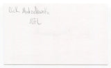 Dick Modzelewski Signed 3x5 Index Card Autographed NFL Football Cleveland Browns