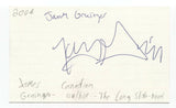 James Grainger Signed 3x5 Index Card Autographed Signature Author Writer
