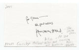 Kevin Crossley Signed 3x5 Index Card Autographed Signature Author Writer