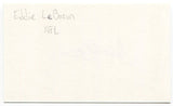 Eddie LeBaron Signed 3x5 Index Card Autographed NFL Football Dallas Cowboys