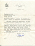 Stanley Fink Signed Letter Autographed Signature New York Politician