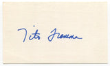 Tito Francona Signed 3x5 Index Card Autographed MLB Baseball St. Louis Cardinals