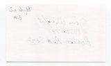 Jim Wright Signed 3x5 Index Card Autographed Baseball MLB 1978 Boston Red Sox