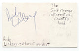 The Saddletramps - Andrew Lindsay Signed 3x5 Index Card Autographed Signature