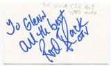 Rod Black Signed 3x5 Index Card Autographed Canadian Sports Announcer