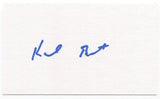 Karl Best Signed 3x5 Index Card Autographed Signature Seattle Mariners Baseball
