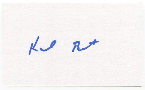 Karl Best Signed 3x5 Index Card Autographed Signature Seattle Mariners Baseball