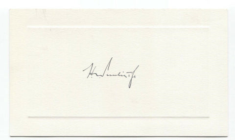 Henning Webb Prentis Jr. Signed Card Autographed Signature Businessman
