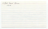 Connie Johnson Signed 3x5 Index Card Baseball Autographed Signature