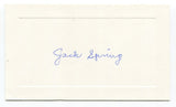 Jack Spring Signed Card Autographed MLB Baseball Roger Harris Collection