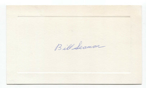 William Seaman Signed Card Autographed Photographer Pulitzer Prize Winner