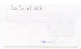 Don Secrist Signed 3x5 Index Card Autographed MLB Baseball Chicago White Sox