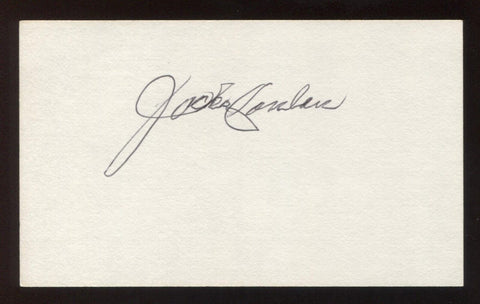 Jocko Conlan Signed 3x5 Index Card Vintage Autographed Baseball Signature HOF