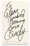 Candi And The Backbeat - Candy Pennella Signed 3x5 Index Card Autographed Band