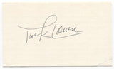 Turk Lown Signed 3x5 Index Card Baseball Autographed Chicago Cubs