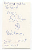 Bootsauce Sonny Greenwich Jr. Signed 3x5 Index Card Autographed Signature
