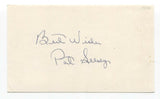 Pat Seerey Signed Index Card JSA Autographed Baseball 1934 St Louis Cardinals