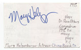Marg Helgenberger Signed 3x5 Index Card Autographed Actress China Beach CSI