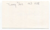 Tommy Reis Signed 3x5 Index Card Autographed MLB Baseball Philadelphia Phillies