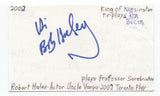 Robert Haley Signed 3x5 Index Card Autographed Signature Actor