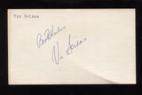 Vic Seixas Signed 3x5 Index Card Autographed Signature Tennis 