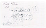 Clayton Anderson Signed 3x5 Index Card Autograph Signature NASA STS117