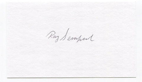 Ray Semproch Signed 3x5 Index Card Autographed MLB Baseball Phillies