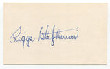 Riggs Stephenson Signed Index Card Autographed Baseball 1921 Cleveland Indians