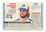 1992 Donruss Steve Frey Signed Card Baseball Autographed AUTO #660